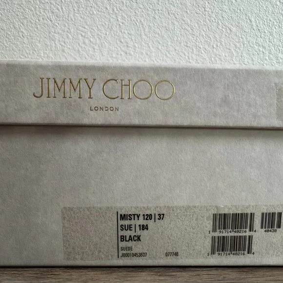 Jimmy Choo Misty 120 Suede Sandals Black
